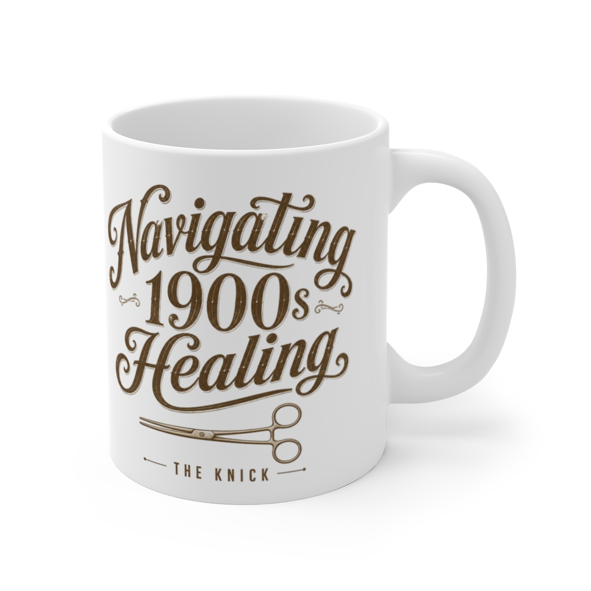 The Knick "Navigating 1900s Healing" White Mug
